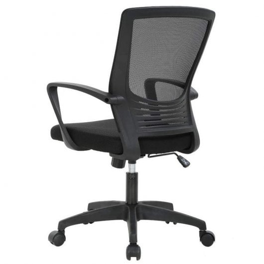 Silla de Oficina Giratoria TLV-S1 360º con Soporte Lumbar Negra