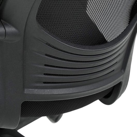 Silla de Oficina Giratoria TLV-S1 360º con Soporte Lumbar Negra