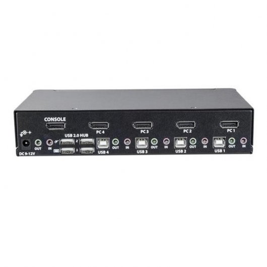 Startech Switch KVM de 4 Puertos DisplayPort con Resolución de 4K a 60Hz