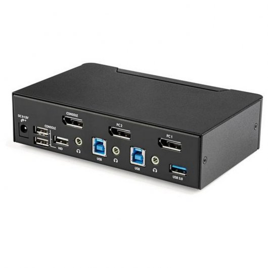 Startech Switch Conmutador KVM DisplayPort de 2 Puertos 4K 60Hz