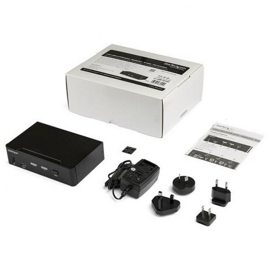 Startech Switch Conmutador KVM DisplayPort de 2 Puertos 4K 60Hz