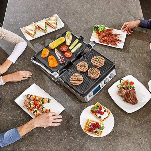 DeLonghi Multigrill CGH 1012D Parrilla Multiposición 2000W Negro/Inox ...