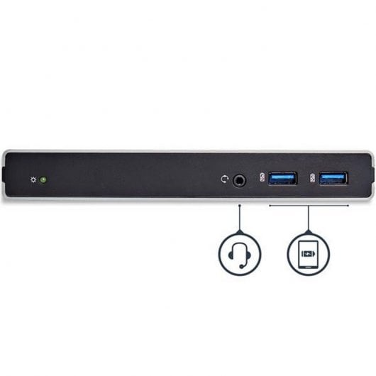 StarTech.com Station d'Accueil USB 3.0 pour Deux Écrans avec Adaptateurs DVI vers VGA et HDMI, 5x USB 3.0 et Audio - Station d'Accueil DVI Verticale pour Mac et Windows