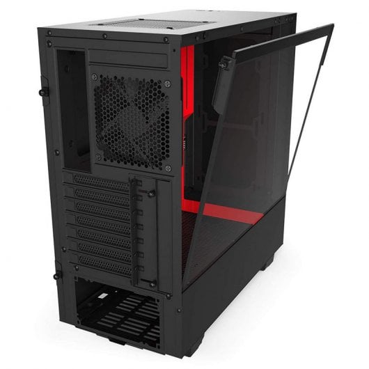 NZXT H510 Vidro Temperado USB 3.1 Preta/Vermelha Mate
