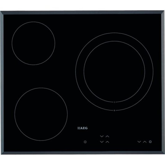 Placa vitrocerâmica AEG HK623021FB 60cm 3 zonas Controlo Tátil Preto