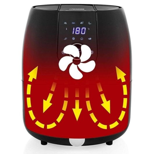 Friteuse sans Huile Princess Aerofryer XXL 182025 4.5L 1500W avec Écran LCD et Programmes