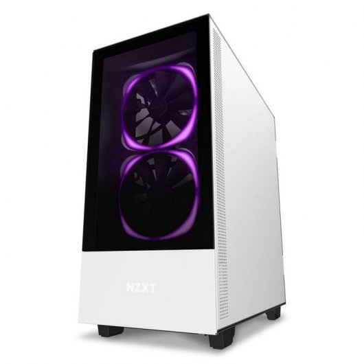 NZXT H510 Elite Cristal Templado USB 3.1 RGB Blanco Mate