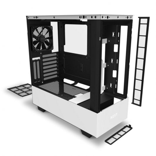 NZXT H510 Elite Cristal Templado USB 3.1 RGB Blanco Mate