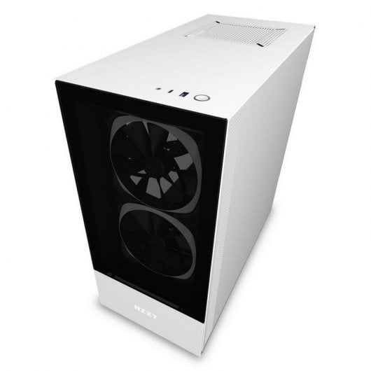 NZXT H510 Elite Cristal Templado USB 3.1 RGB Blanco Mate