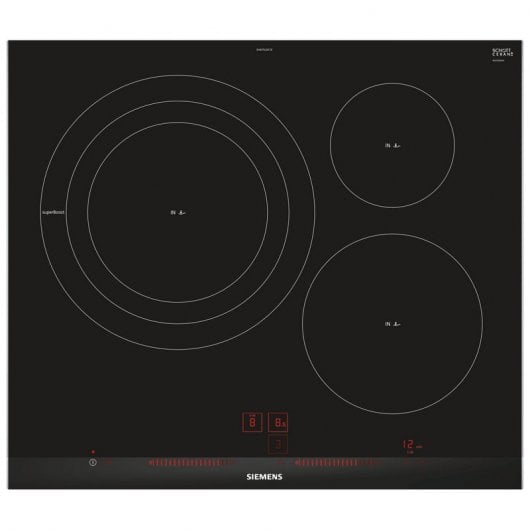 Siemens EH675LDC1E Placa de Inducción 3 Zonas 60cm Negro