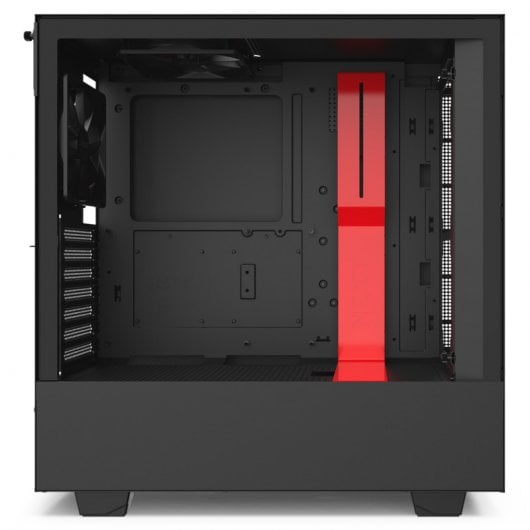 NZXT H510i Cristal Templado USB 3.1 RGB Negro/Rojo