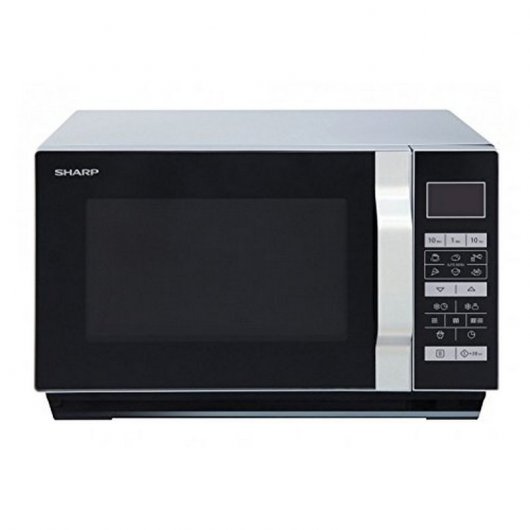 Sharp R760S Microondas 23L 1000W Negro/Plata