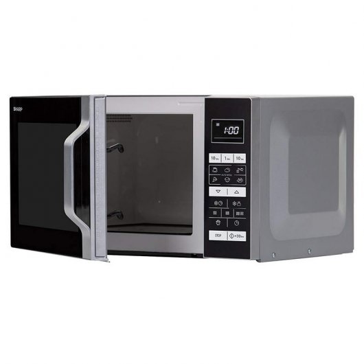 Sharp R760S Microondas 23L 1000W Negro/Plata
