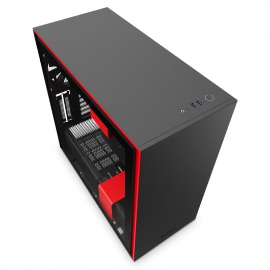 NZXT H710 Cristal Templado USB 3.1 Negro/Rojo Mate