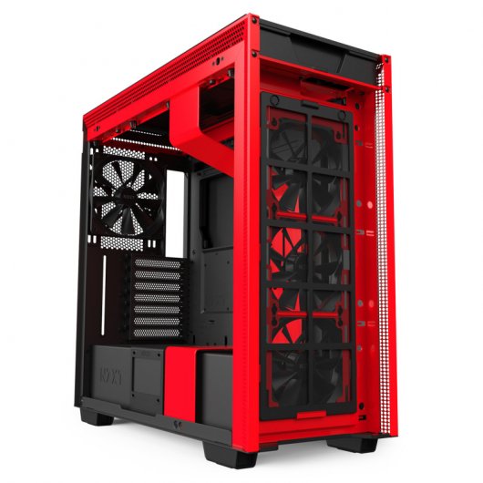 NZXT H710 Cristal Templado USB 3.1 Negro/Rojo Mate