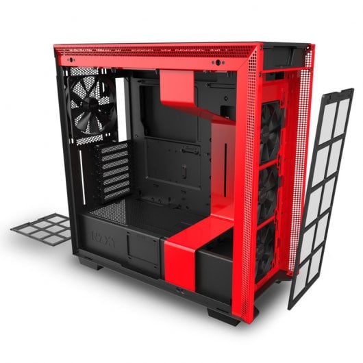 NZXT H710 Cristal Templado USB 3.1 Negro/Rojo Mate