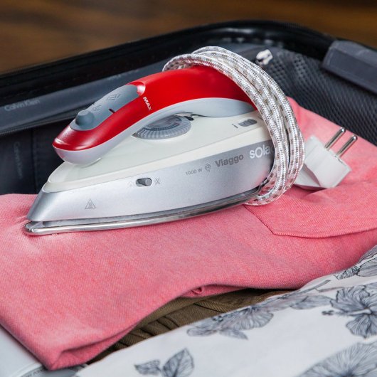 Solac PV1651 Viaggio Ferro de Viagem 1000W Vermelho/Cinzento