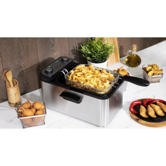 Friteuse Cecotec CleanFry Infinity 3000 Fenêtre 3L 2400W Filtre OilCleaner