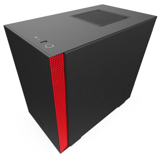 NZXT H210 Vetro temperato USB 3.1 Nero/Rosso opaco