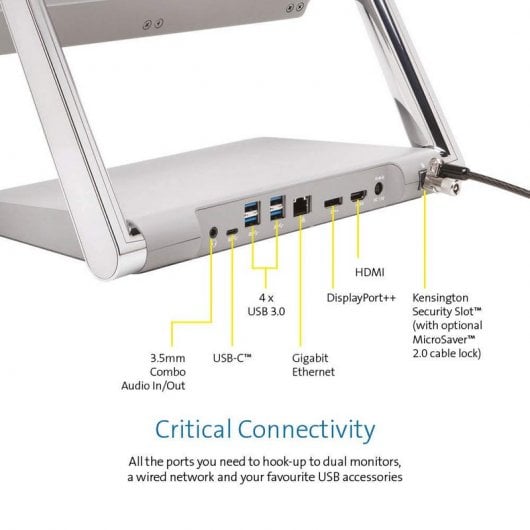 Kensington SD7000 docking station per dispositivo mobile Tablet Argento