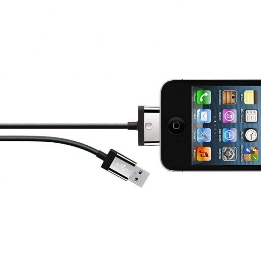 Belkin MIXIT ChargeSync, 2m Handykabel Schwarz USB A Apple 30-pin