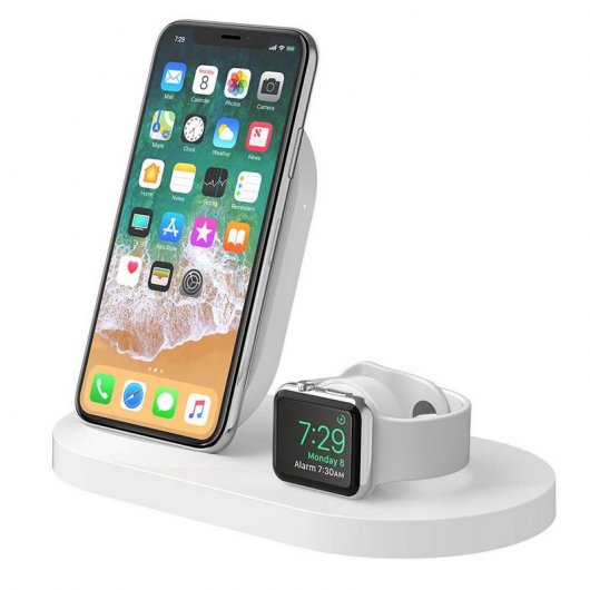 Belkin Boost Up Base de Carga para iPhone/Apple Watch Blanca