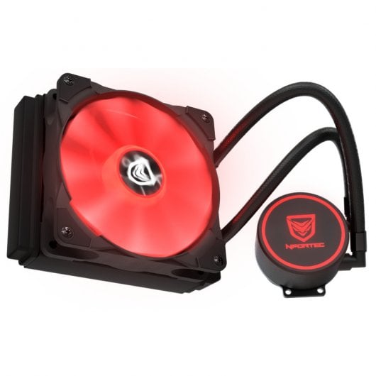 Kit di raffreddamento a liquido rosso Nfortec Hydrus V2 120