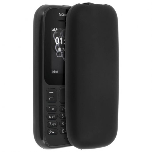Avizar Funda de Silicona Flexible Antihuellas para Nokia 105