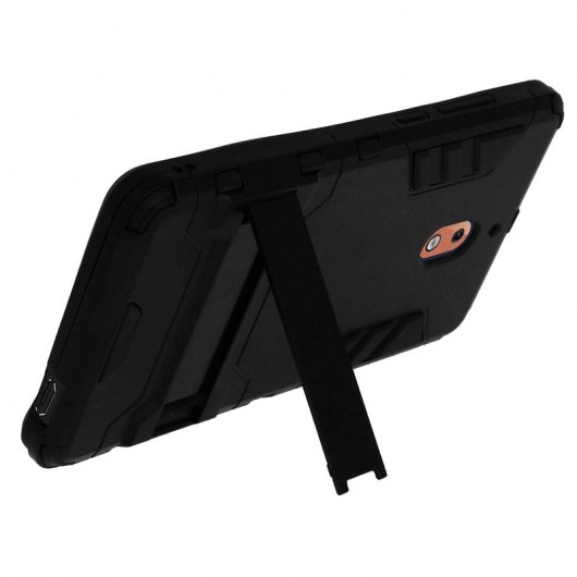 Avizar Funda Negra con Soporte para Nokia 2.1