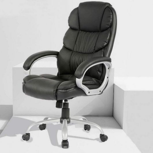 Silla de Oficina Extra Acolchada Rotatoria 360º Negra