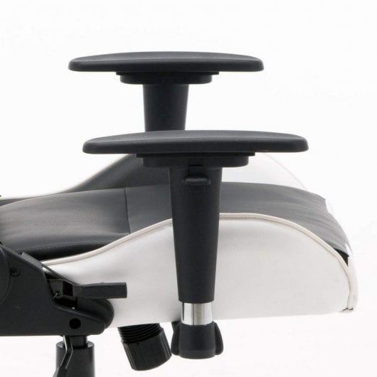 Cadeira de Escritório Racing Gamer Branca/Preta