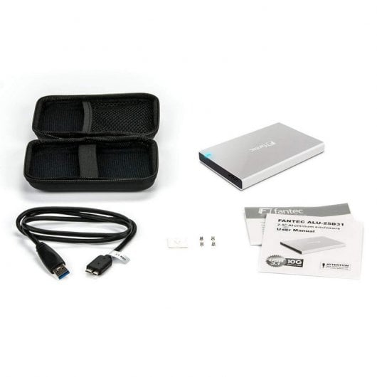 Fantec ALU-25B31 Carcasa HDD/SSD 2.5" SATA3 USB 3.1