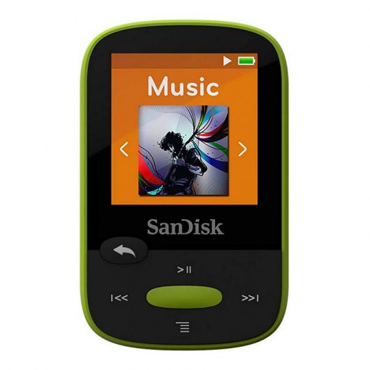SanDisk Clip Clip Sport MP3 8GB Negro/Verde