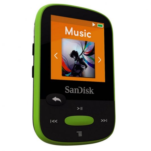 SanDisk Clip Clip Sport MP3 8GB Negro/Verde