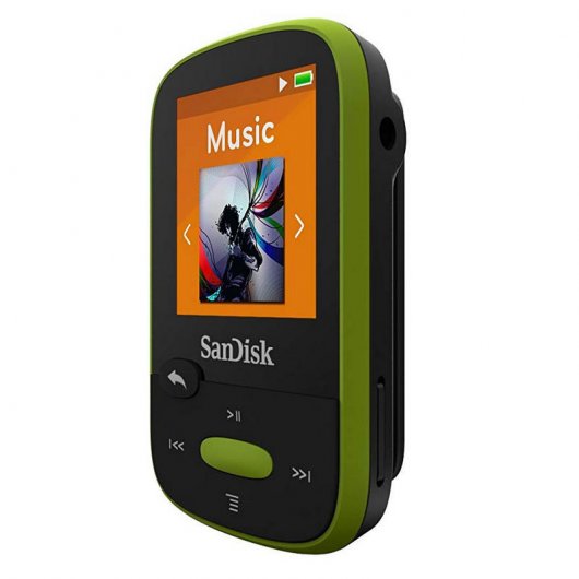 SanDisk Clip Clip Sport MP3 8GB Negro/Verde