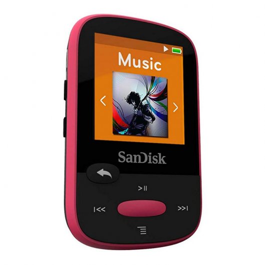 SanDisk Clip Clip Sport MP3 8GB Negro/Rosa