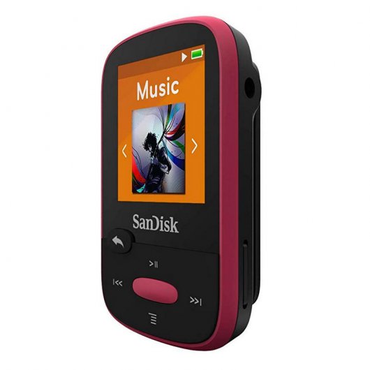 SanDisk Clip Clip Sport MP3 8GB Negro/Rosa