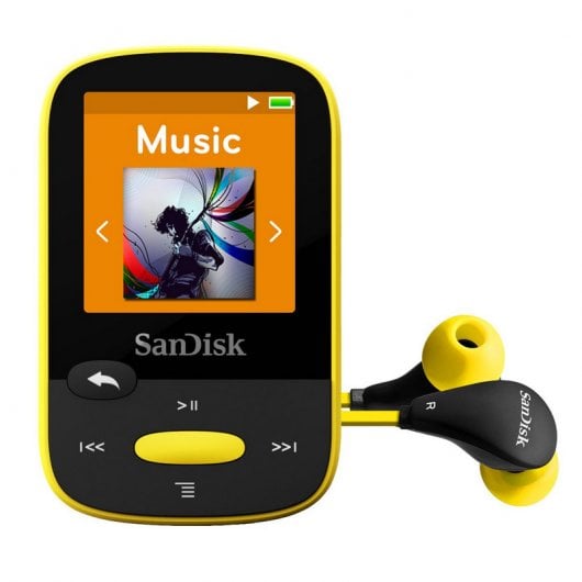 SanDisk Clip Clip Sport MP3 8GB Negro/Amarillo