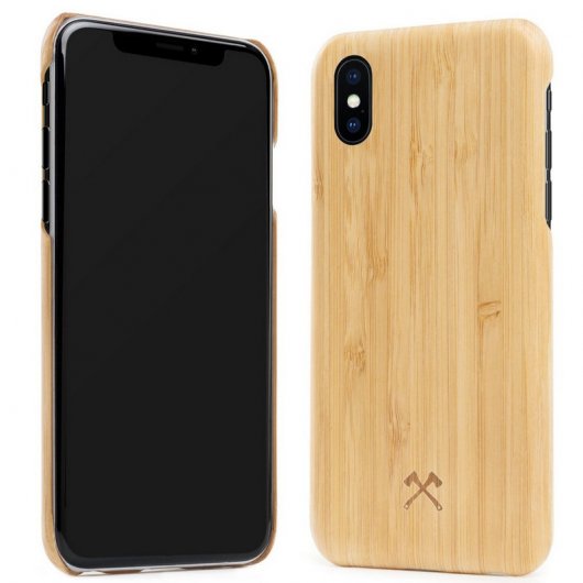 Woodcessories EcoCase Slim Funda de Madera Bambú para iPhone X/XS