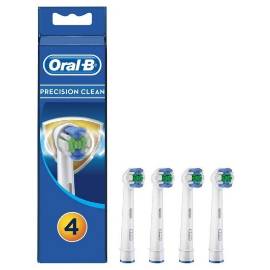 Recargas Escovas Dentes Oral-B Precision Clean 4 Unidades Limpeza Profunda