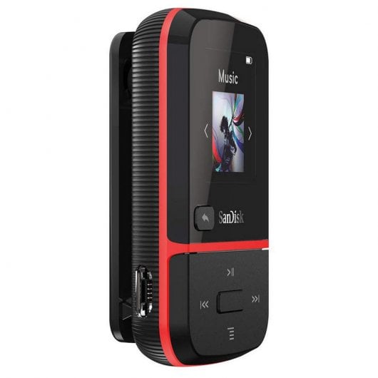 SanDisk Clip Sport Go MP3 16GB Negro/Rojo