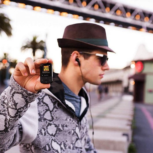 SanDisk Clip Sport Go MP3 32GB Preto/Azul