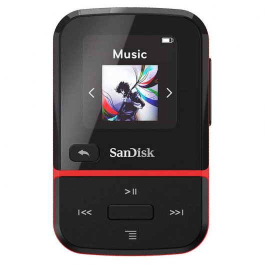 SanDisk Clip Sport Go MP3 32GB Negro/Rojo