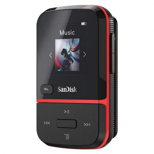 SanDisk Clip Sport Go MP3 32GB Negro/Rojo
