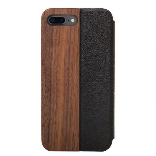 Woodcessories EcoFlip Funda de Madera Nogal para iPhone 7 Plus/8 Plus
