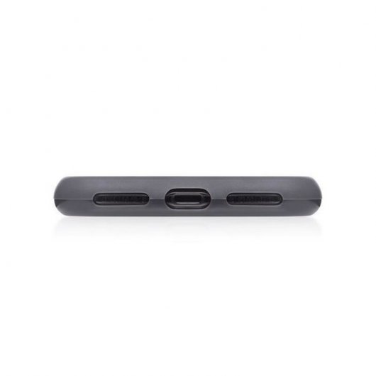 Woodcessories Bumper Case Stone Funda de Piedra Negro Volcán para iPhone X/XS