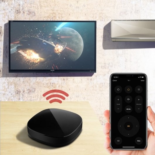Unotec Mando a Distancia Universal WiFi Compatible Alexa y Google Home