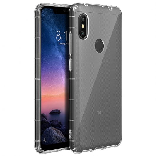 Avizar Funda Protectora Bumper de Silicona Transpente para Xiaomi Redmi Note 6 Pro