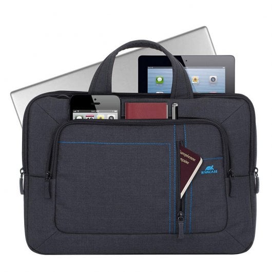 Rivacase Alpendorf 7520 Maletín para Portátil de 13.3" a 14" Negro
