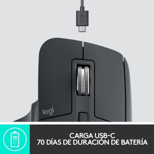 Logitech MX Master 3 Ratón Inalámbrico Avanzado 4000DPI Grafito